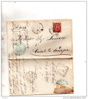 1891  LETTERA CON ANNULLO  ISOLA DELLA SCALA   VERONA - Poststempel