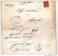 1894 LETTERA CON ANNULLO CUCCA  VERONA - Storia Postale