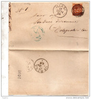1884 LETTERA CON ANNULLO NUMERALE ILLASI   VERONA - Storia Postale