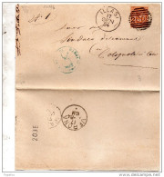 1884 LETTERA CON ANNULLO NUMERALE ILLASI   VERONA - Marcofilie