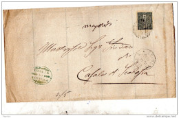 1880  LETTERA CON ANNULLO NUMERALE COLOGNA VENETA   VERONA - Storia Postale