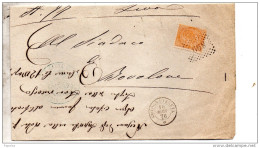 1876  LETTERA CON ANNULLO NUMERALE COLOGNA VENETA   VERONA - Marcophilia