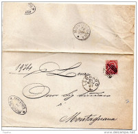 1887  LETTERA CON ANNULLO NUMERALE LEGNAGO VERONA - Poststempel