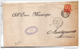 1887  LETTERA CON ANNULLO NUMERALE COLOGNA VENETA   VERONA - Poststempel