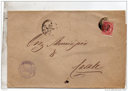 1885  LETTERA CON ANNULLO NUMERALE LEGNAGO   VERONA - Storia Postale