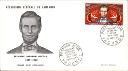 CAMEROUN  FDC 1965 ABRAHAM LINCOLN - Kamerun (1960-...)