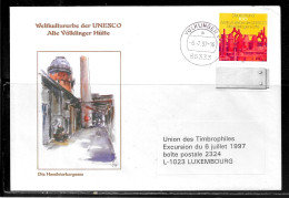 H355 - LETTRE DE VOLKLINGEN DU 06/07/97 - Covers & Documents
