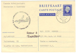 FFC / First Flight Card Netherlands 1978 Amsterdam - Guernsey - Vliegtuigen