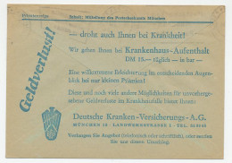 Postal Cheque Cover Germany 1958 Health Insurance  - Altri & Non Classificati