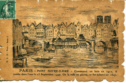 CPA - PARIS - PONT NOTRE-DAME  - Brücken