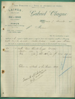 07 Annonay Usine Hydraulique Et à Vapeur Laines Lavées Et En Suint Poils Et Bourres Gabriel Olagne 5 11 1906 - Kleding & Textiel