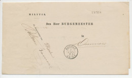 Naamstempel Enter 1877 - Storia Postale