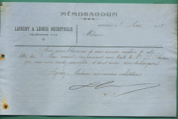 07 Annonay Laurent Léonce Bechetoille 9 03 1907 ( Format : 135 X 215 Mm ) - Vestiario & Tessile