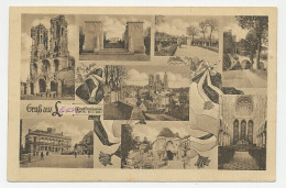 Fieldpost Postcard Germany / France 1918 Cathedral - WWI - Kirchen U. Kathedralen
