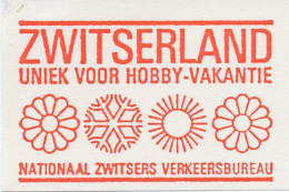 Meter Cut Netherlands 1972 Switzerland - Sun - Snow Crystal - Unclassified