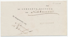 Naamstempel Benningbroek - Wognum 1882 - Cartas & Documentos