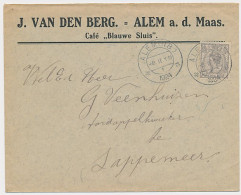 Firma Envelop Alem A.d. Maas 1924 - Cafe Blauwe Sluis - Sin Clasificación