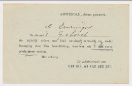 Briefkaart G. 90 A I Particulier Bedrukt Amsterdam 1919 - Postwaardestukken