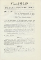 Staatsblad 1946 : Uitgifte Prinsessenpostzegels Emissie 1946 - Storia Postale