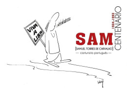 PORTUGAL - PAP N20g - SAM Centenary - Samuel Torres De Carvalho - Portuguese Cartoonist - Date Of Issue: 2024-04-30 - Postwaardestukken