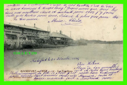 SHIP, BATEAU,GUERRE - LES TORPILLEURS DANS LE PORT DE ROCHEFORT-SUR-MER (17) - CIRCULÉE EN 1901 - - Guerre