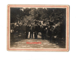 PHOTO ORIGINALE XIXe- SCENE De FAMILLE- ATTELAGE D'ANES -(Dim. :12,6 X 9,6cm) - Non Classificati