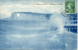 CPA - MERS-LES-BAINS - LES FALAISES ET LA JETEE - Mers Les Bains