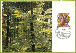 Ad3318 - Switzerland - Postal History - Set Of 2 MAXIMUM CARD - 1986 - Nature - Maximumkarten (MC)