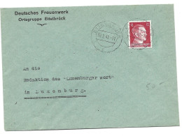 Brief Vom Deutschen Frauenwerk Ettelbrück Nach Luxemburg - 1940-1944 Ocupación Alemana