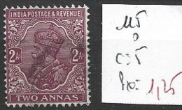 INDE ANGLAISE 115 Oblitéré Côte 5 € - 1911-35 Roi Georges V