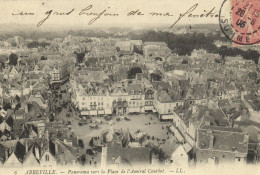 ABBEVILLE - PANORAMA VERS LA PLACE DE L'AMIRAL COURBET - Abbeville