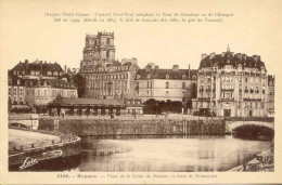 CPA - RENNES -PLACE DE LA CROIX DE MISSION ET GARE DE TRAMWAYS - Rennes