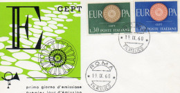 Italie Europa 1960 - FDC