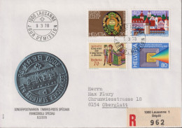 1978 Schweiz FDC - R-Brief, Zum:CH 603-606, Mi:CH: 1116-1119, Sondermarken L - FDC