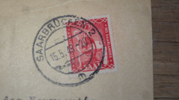 Enveloppe SARRE, Saarbrucken 1949  ......... Boite1 ..... 240424-243 - Cartas & Documentos