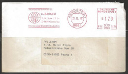1987 Bookseller Meter, Germering To Praha Czechoslovakia - Lettres & Documents