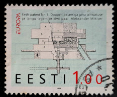 (!) Estland Estonia 1994 Mi# 233 - PATENT - THE INVENTION  EUROPA CEPT  USED - Estland