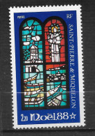 SAINT PIERRE ET MIQUELON N°   496 " NOËL " - Unused Stamps