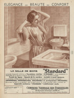 La Salle De Bains STANDARD - Pubblicità D'epoca - 1937 Old Advertising - Publicidad