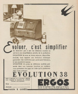 ERGOS - Radio Evolution 38 - Pubblicità D'epoca - 1937 Old Advertising - Advertising