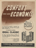 Le Chauffage Central IDEAL CLASSIC - Pubblicità D'epoca - 1936 Old Advert - Pubblicitari