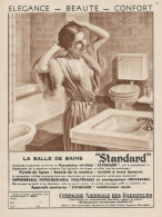 La Salle De Bains STANDARD - Pubblicità D'epoca - 1936 Old Advertising - Advertising