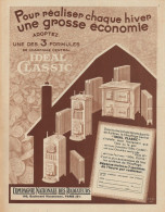 Chauffage Central IDEAL CLASSIC - Pubblicità D'epoca - 1936 Old Advert - Advertising