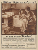 La Salle De Bains STANDARD - Pubblicità D'epoca - 1936 Old Advertising - Advertising