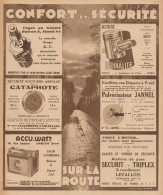 Confort Et Sécurité Sur La Route - Pubblicità D'epoca - 1932 Old Advert - Pubblicitari