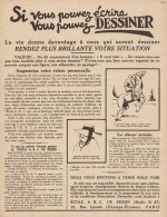 Ecole De Dessin A.B.C. - Paris - Pubblicità D'epoca - 1932 Old Advertising - Pubblicitari