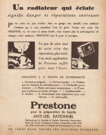 Antigelo Per Radiatori PRESTONE - Pubblicità D'epoca - 1932 Old Advert - Pubblicitari