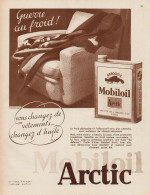 MOBILOIL - Guerre Au Froid! - Pubblicità D'epoca - 1935 Old Advertising - Publicidad