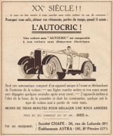 AUTOCRIC - Pubblicità D'epoca - 1931 Old Advertising - Publicidad