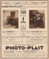 Apparecchi Fotografici PHOTO-PLAIT - Pubblicità D'epoca - 1931 Old Advert - Werbung